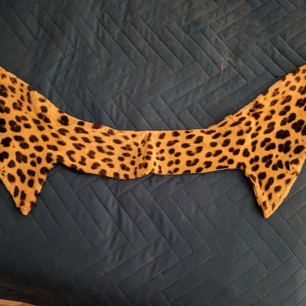 Vintage genuine leopard collar